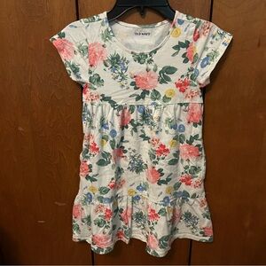 Old Navy Floral Short Sleeve Dress with Pockets